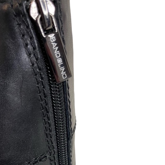 🎉 HP! ❤️ Bandolino Cazadora Black Leather Riding Boots - Picture 9 of 12